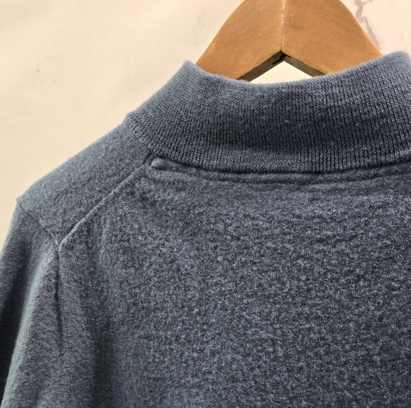 Artefact Sweater Womens Small Blue Merino Wool Half Zip Pullover Bering Sea - Picture 6 of 11